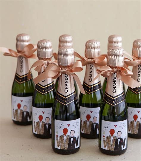 empty mini champagne bottles.